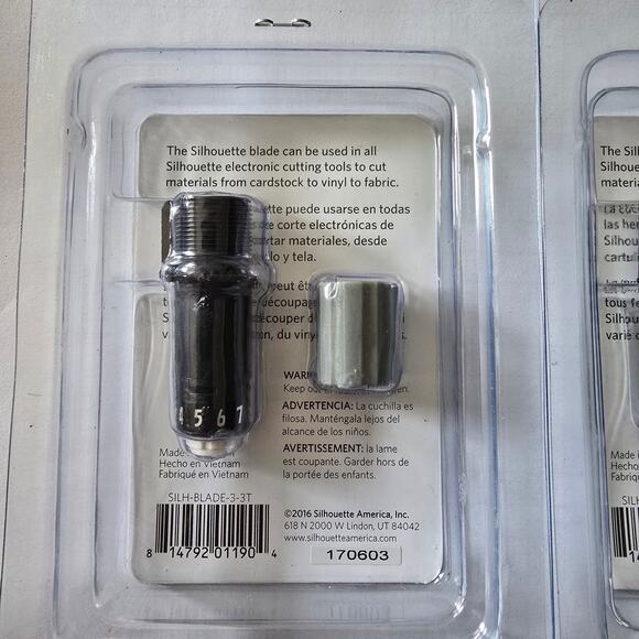 Silhouette SILH-BLADE-3-3T Cameo Blade NEW  Set of TWO (2) Vinyl Cardstock - Picture 2 of 4